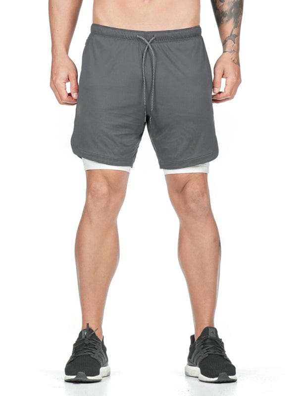 Men's Athletic Shorts With Hidden Thigh Pocket