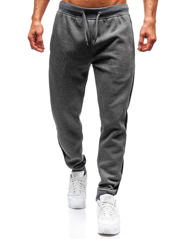 Men's Drawstring Waist Sweatpants Charcoal grey / M