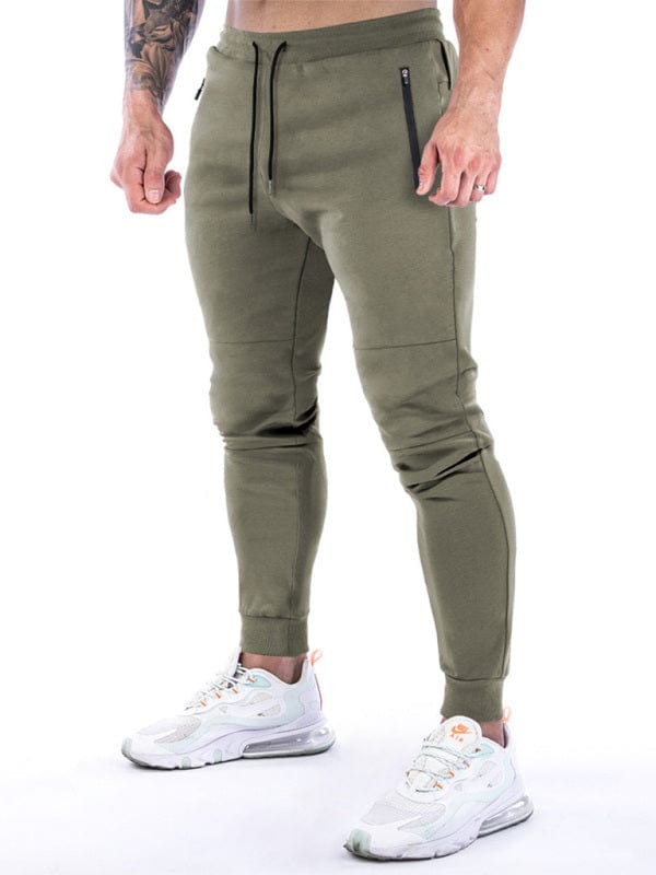 Men's Fleece Lined Joggers Olive Green / M