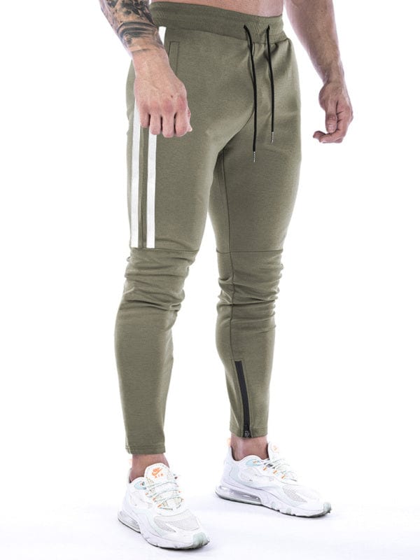 Men's Stripe Ankle Zip Joggers