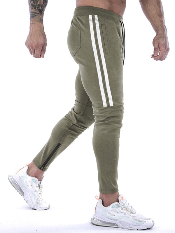 Men's Stripe Ankle Zip Joggers