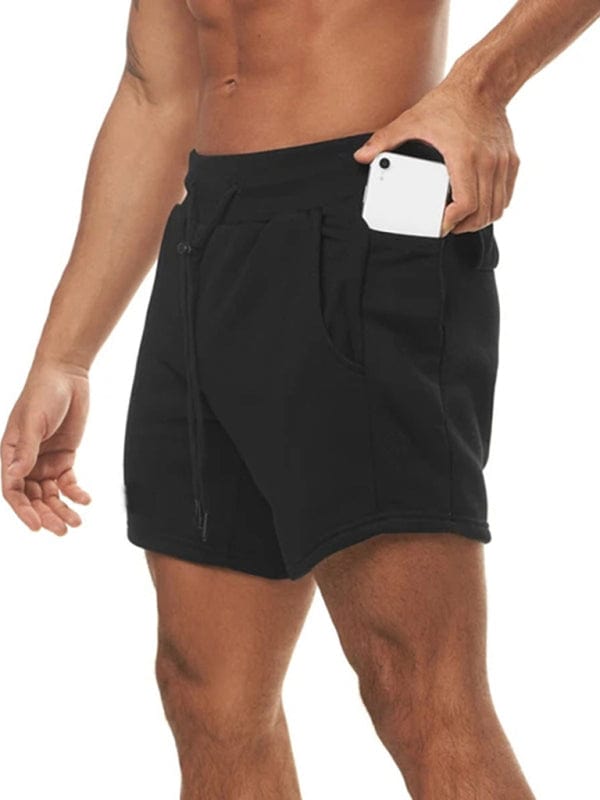 Men's Sweat-wicking Running Shorts Black / M