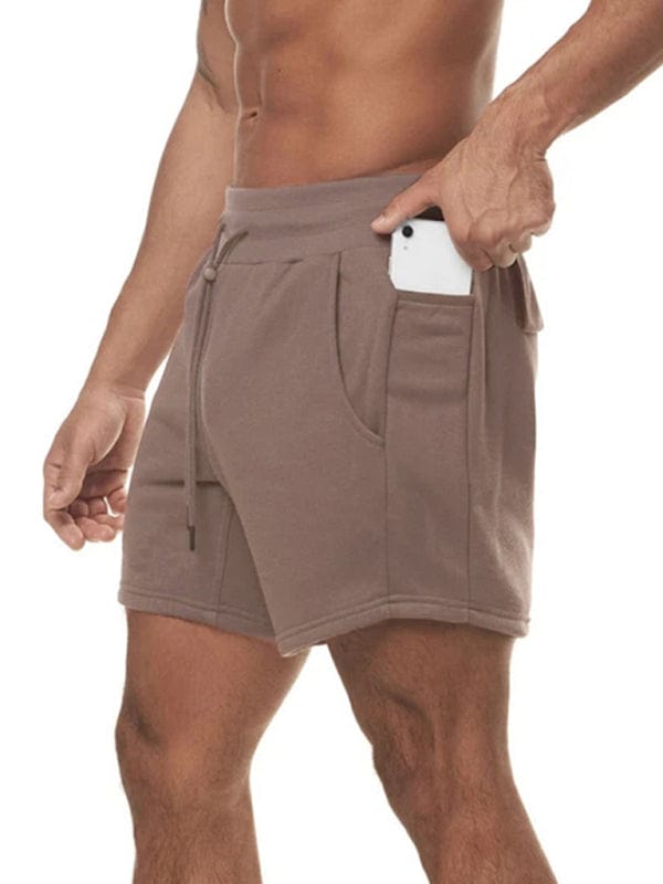 Men's Sweat-wicking Running Shorts Coffee / M