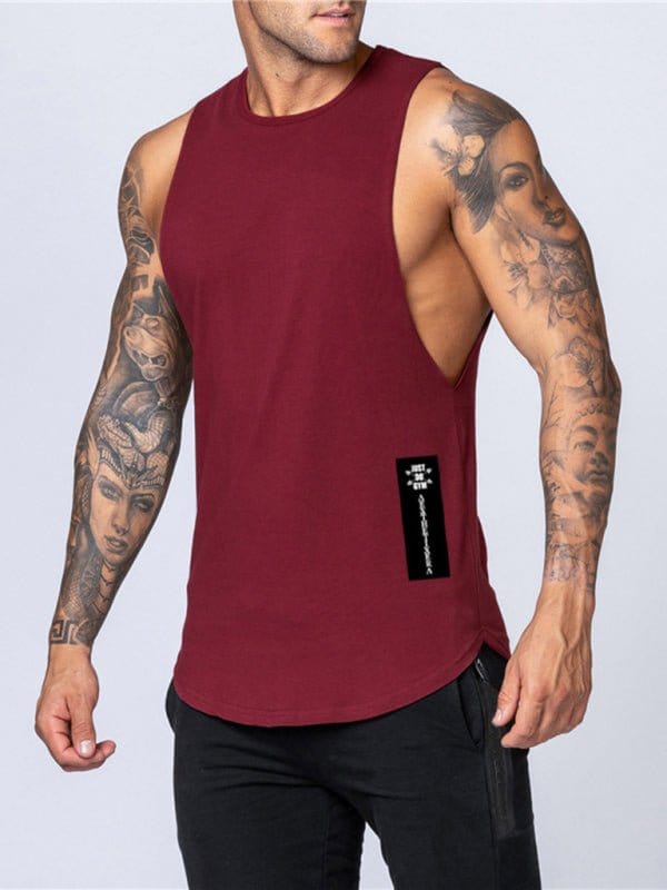 Muscle Tank Top Wine Red / M