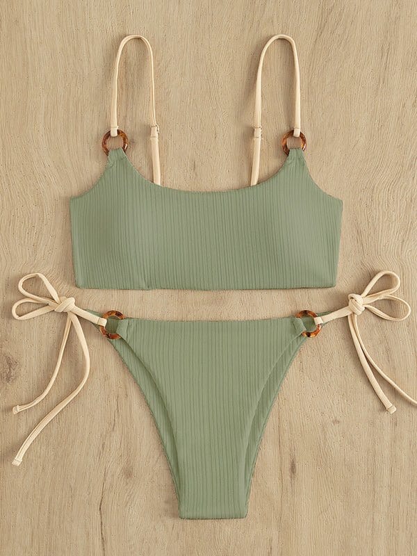 Playa del Amor Bikini Set Green / S