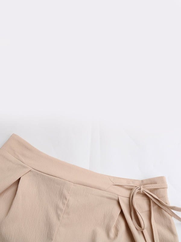 Pleated Tie Waist Pants