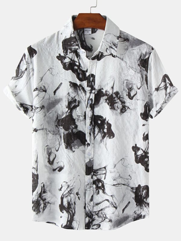 Printed Vacation Shirt Black / M