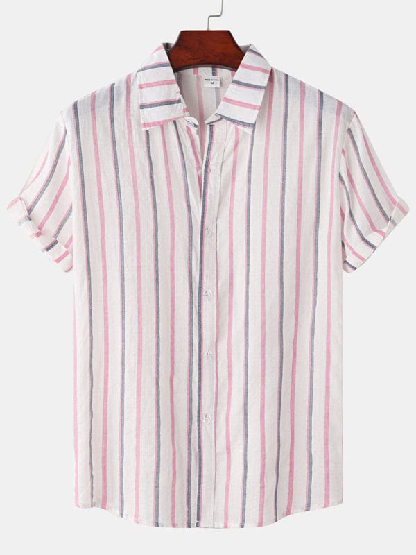 Printed Vacation Shirt Pink / M