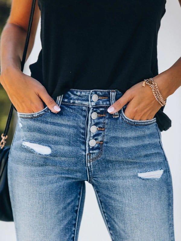 Ripped Slim Fit Jeans