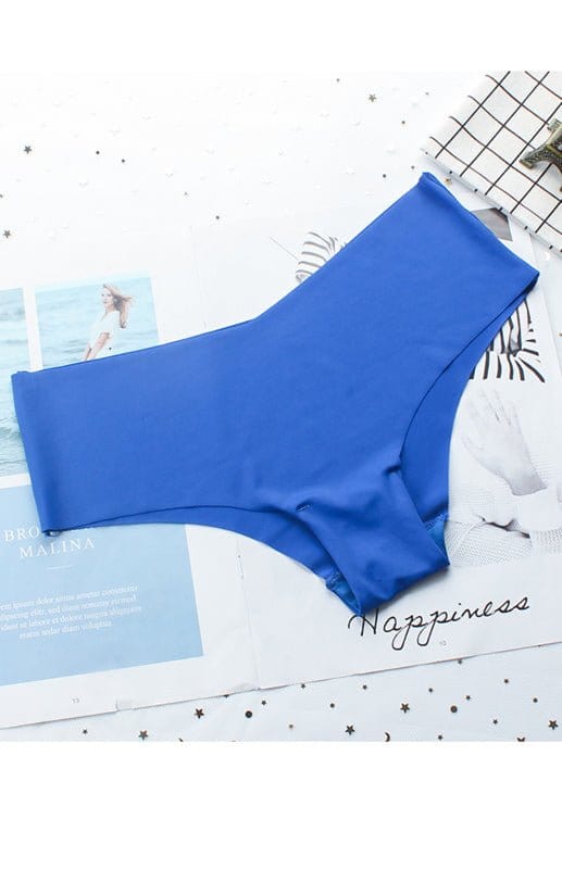 Seamless Breathable Pantie Briefs Blue / S