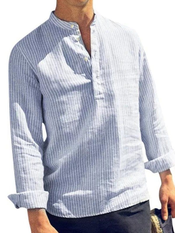 Striped Henley Shirt