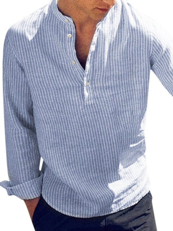 Striped Henley Shirt