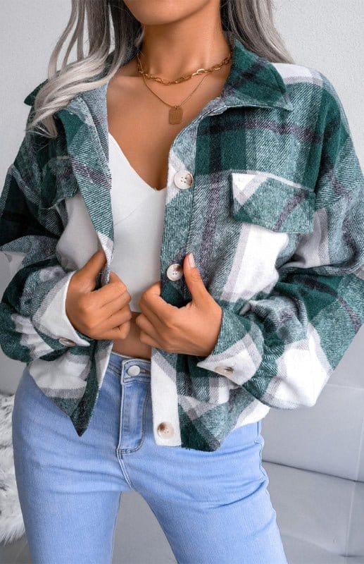 Tacoma Plaid Jacket Green / S