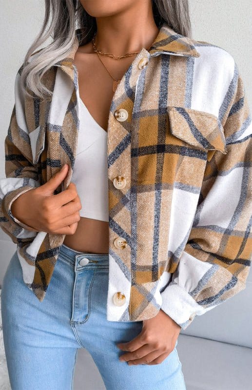 Tacoma Plaid Jacket Khaki / S