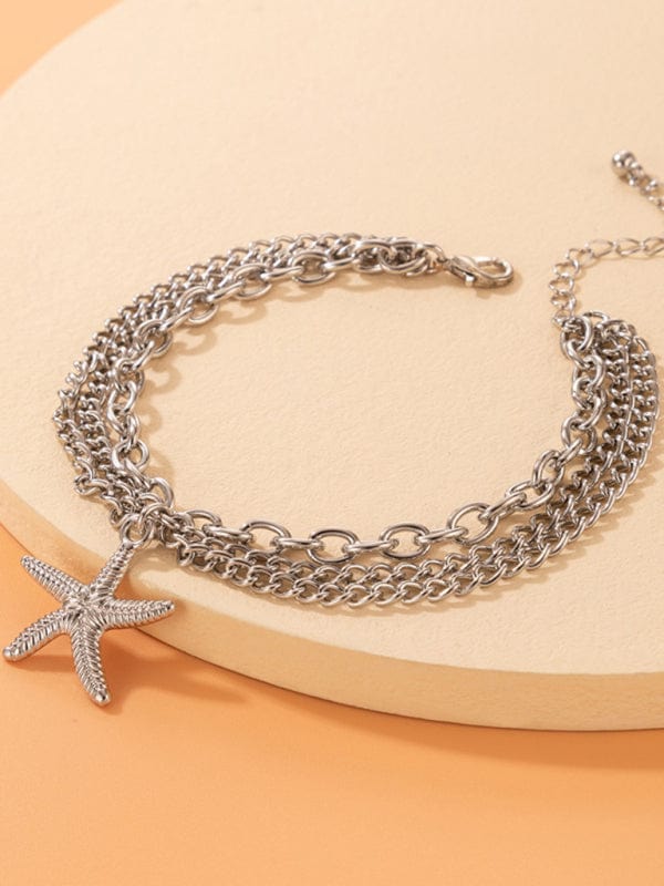 Three-Layer Chain Anklet