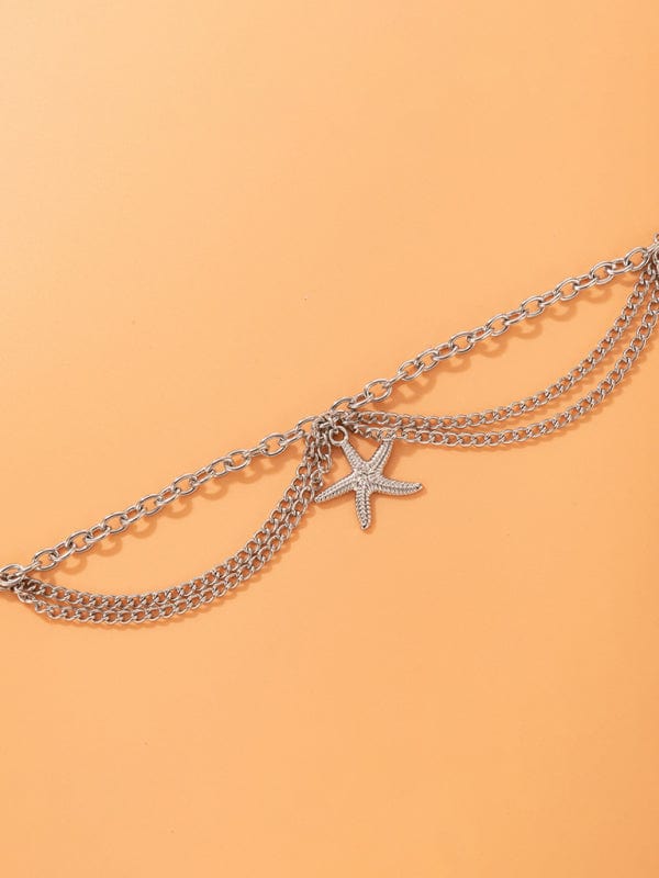 Three-Layer Chain Anklet