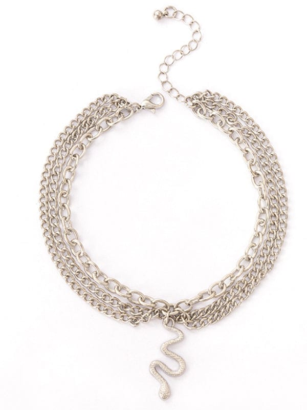 Three-Layer Chain Anklet