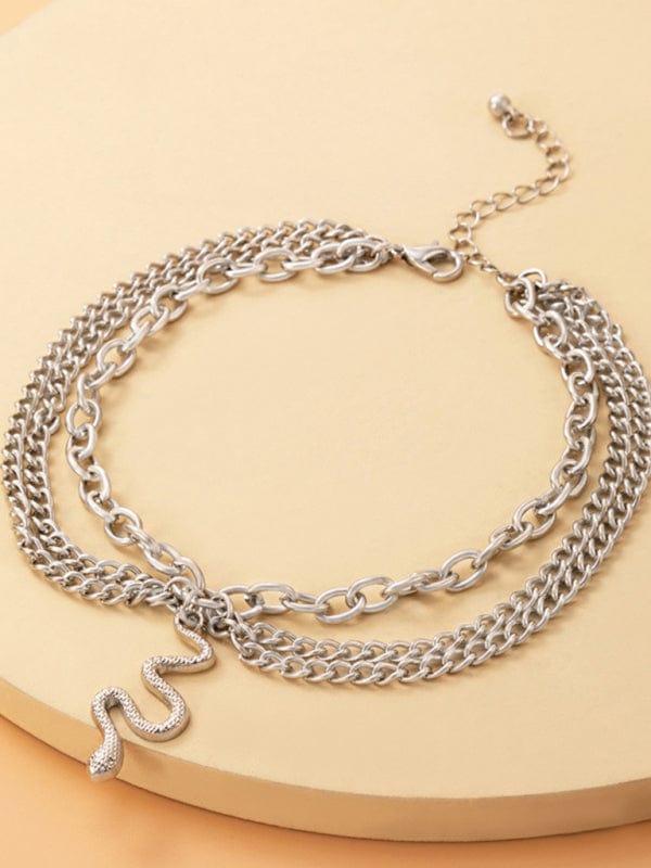 Three-Layer Chain Anklet