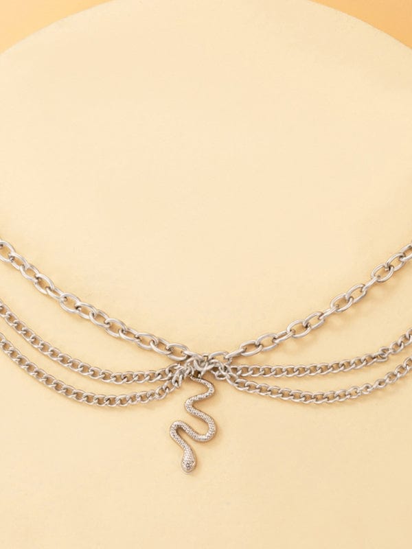 Three-Layer Chain Anklet