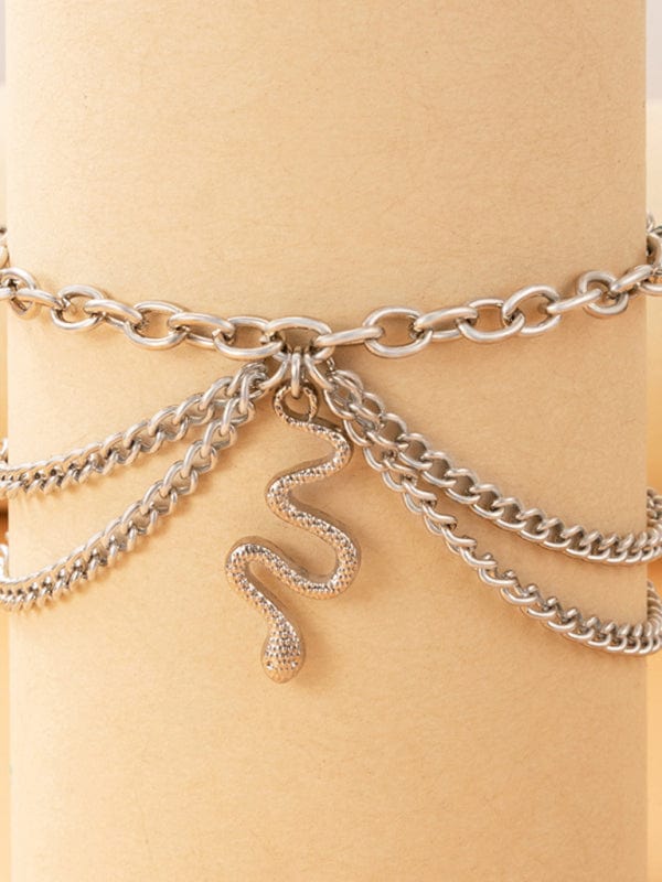 Three-Layer Chain Anklet