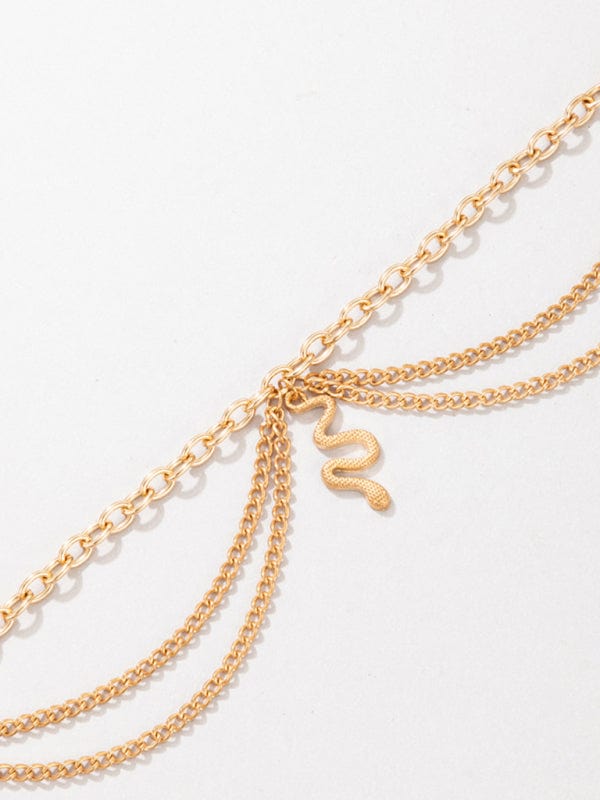 Three-Layer Chain Anklet