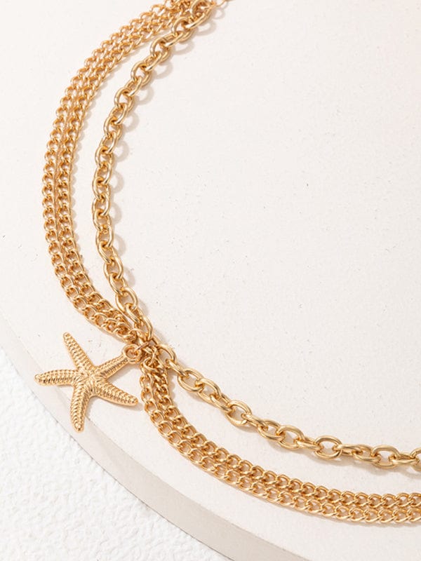 Three-Layer Chain Anklet