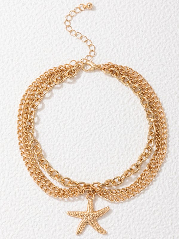 Three-Layer Chain Anklet