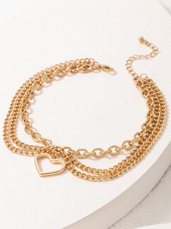 Three-Layer Chain Anklet