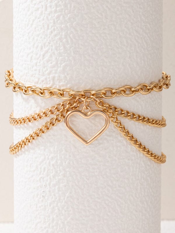 Three-Layer Chain Anklet