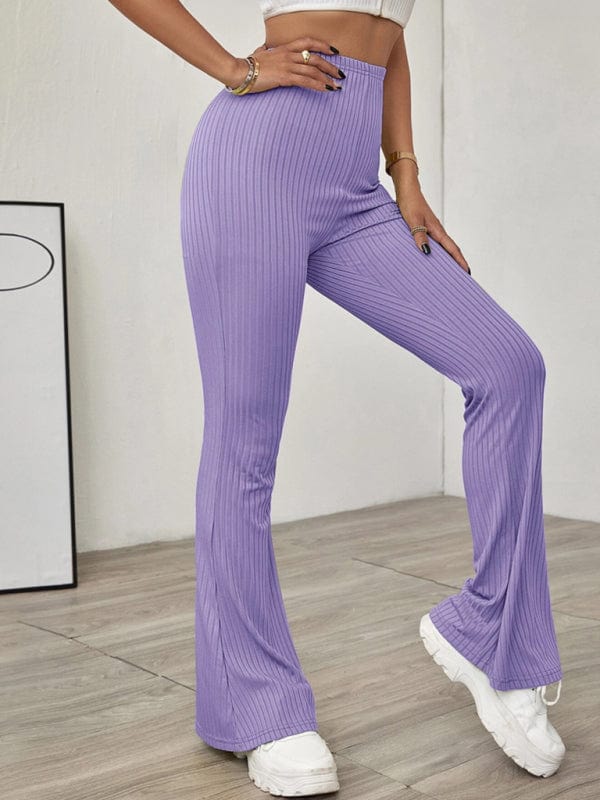 Women's High Waist Flared Leggings