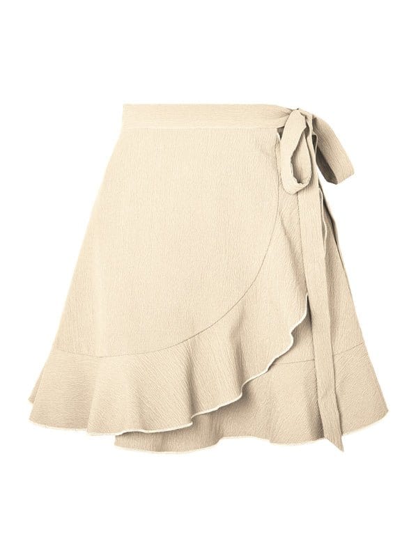 Wrap-Around Skirt with Tie