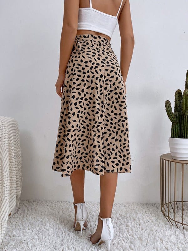 Wraparound Polka Dotted Skirt