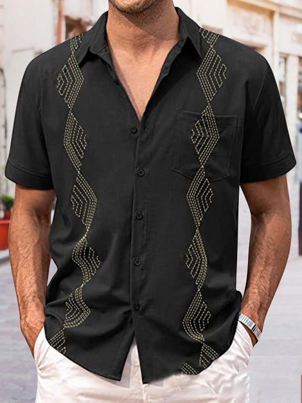 Yacht Club Beach Shirt Black / M